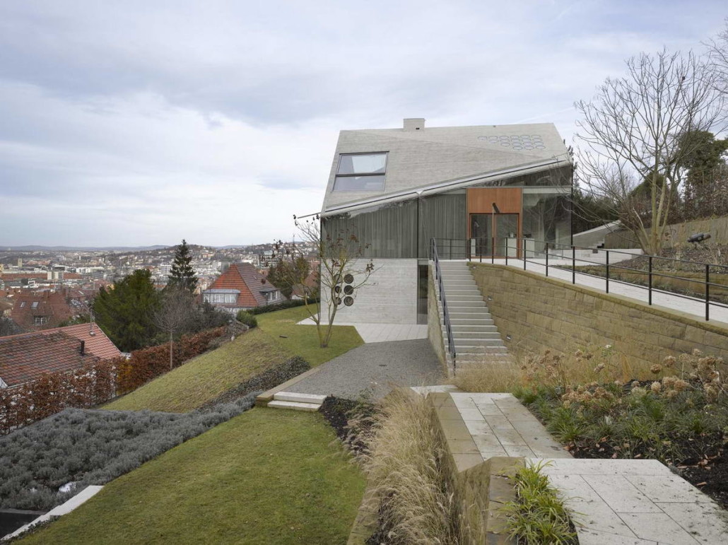 Дом на склоне в Германии от Matthias Bauer Associates